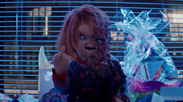 Chucky Giving the Finger