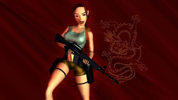 Tomb Raider 2 Artwork Sony PlayStation