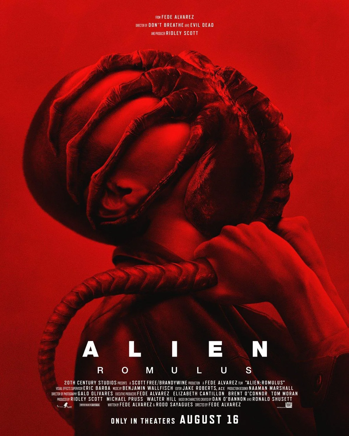Face-hugger holds suffocating grip in new Poster for Alien: Romulus